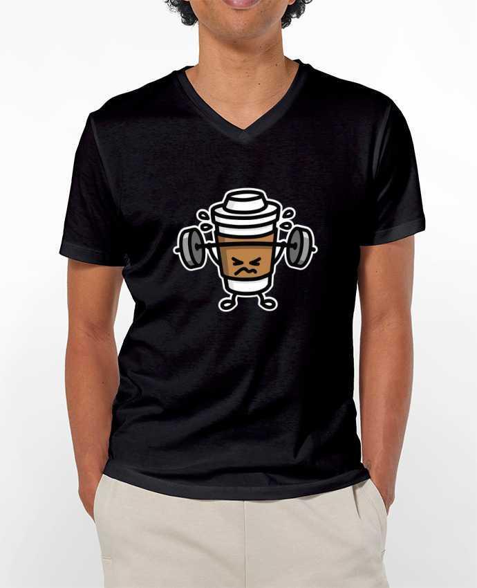 T-shirt homme STRONG COFFEE SMALL par LaundryFactory