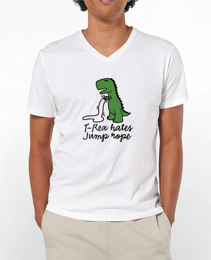 T-shirt homme TREX HATES JUMP ROPE par LaundryFactory