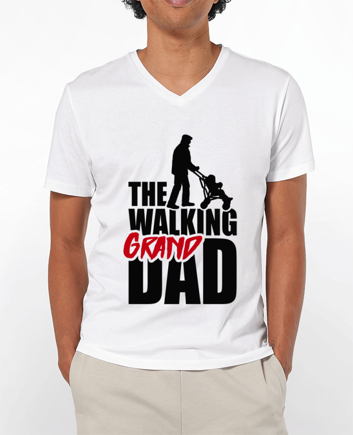 T-shirt homme WALKING GRAND DAD Black par LaundryFactory