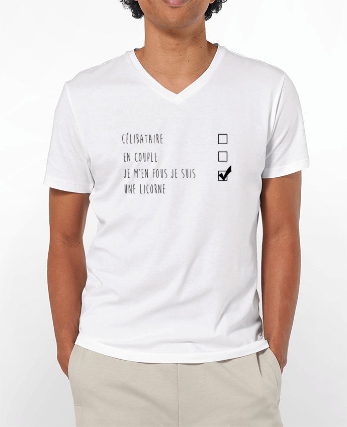 T-shirt homme je m'en fou je suis une licorne par DesignMe