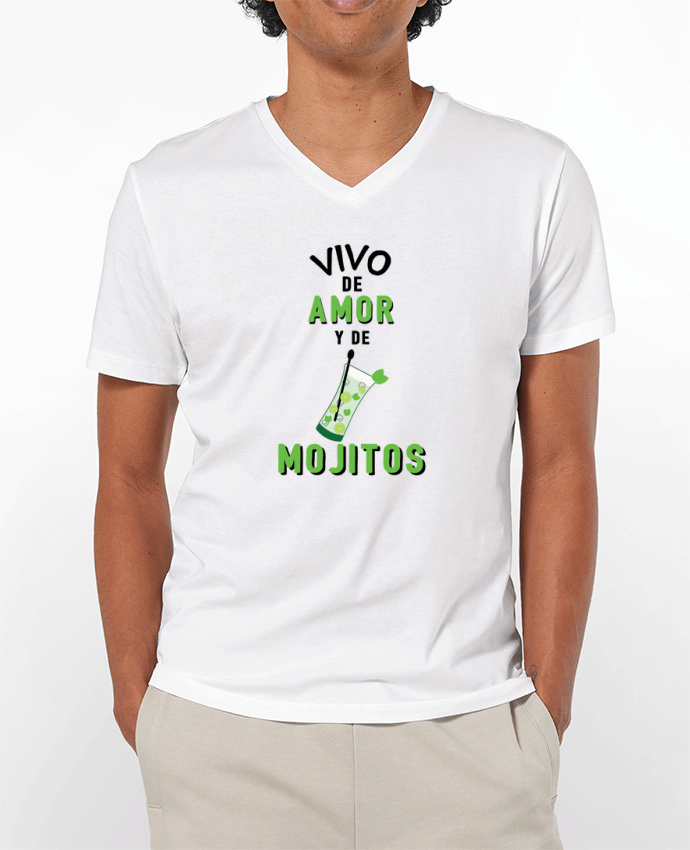T-shirt homme Vivo de amor y de mojitos par tunetoo