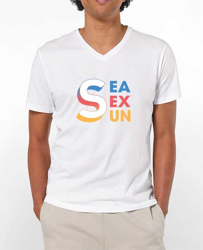 T-shirt homme Sea Sex Sun par tunetoo