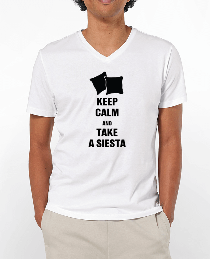 T-shirt homme Keep calm and take a siesta par tunetoo