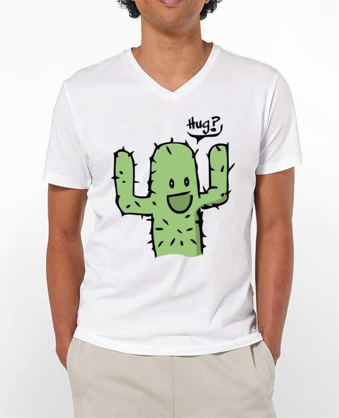 T-shirt homme cactus calin gratuit par Tête Au Carré