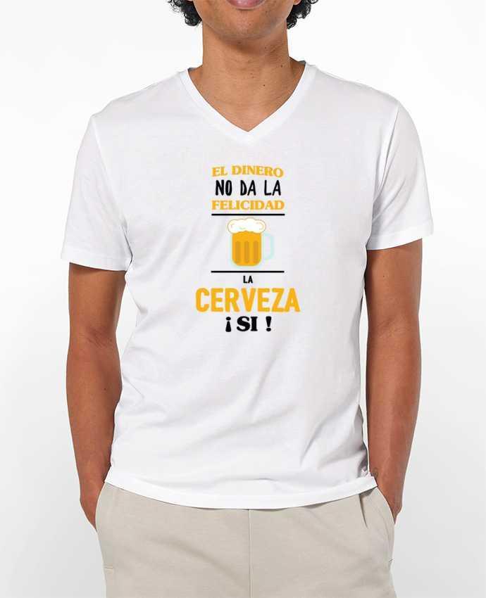 T-shirt homme El dinero no da la felicidad, la cerveza si ! par tunetoo