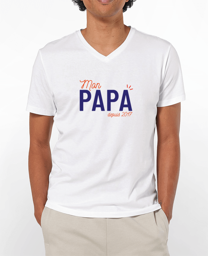 T-shirt homme Mon papa depuis 2017 par arsen