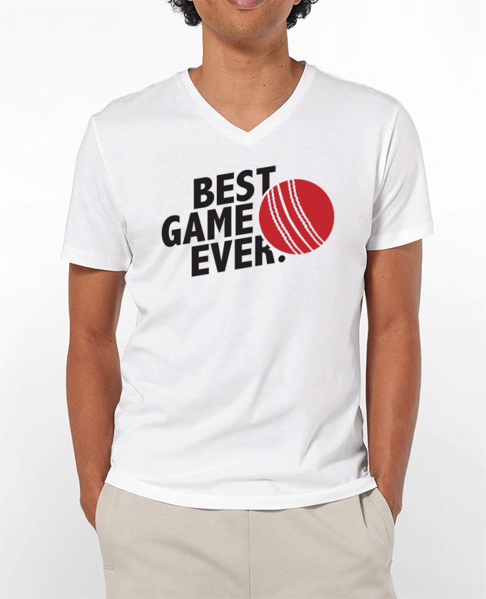 T-shirt homme BEST GAME EVER Cricket par tunetoo
