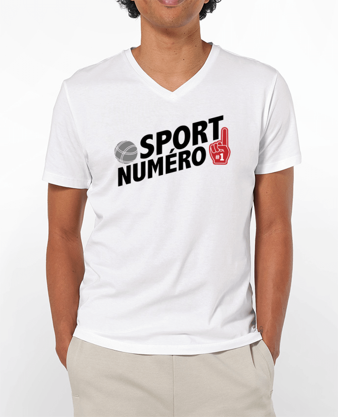T-shirt homme Sport numéro 1 Pétanque par tunetoo