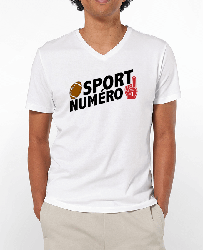 T-shirt homme Sport numéro 1 Rugby par tunetoo