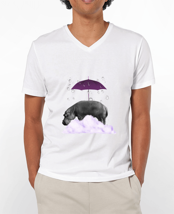 T-shirt homme hippopotame par popysworld