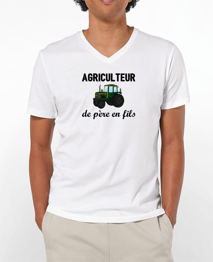 T-shirt homme Agriculteur de père en fils par tunetoo