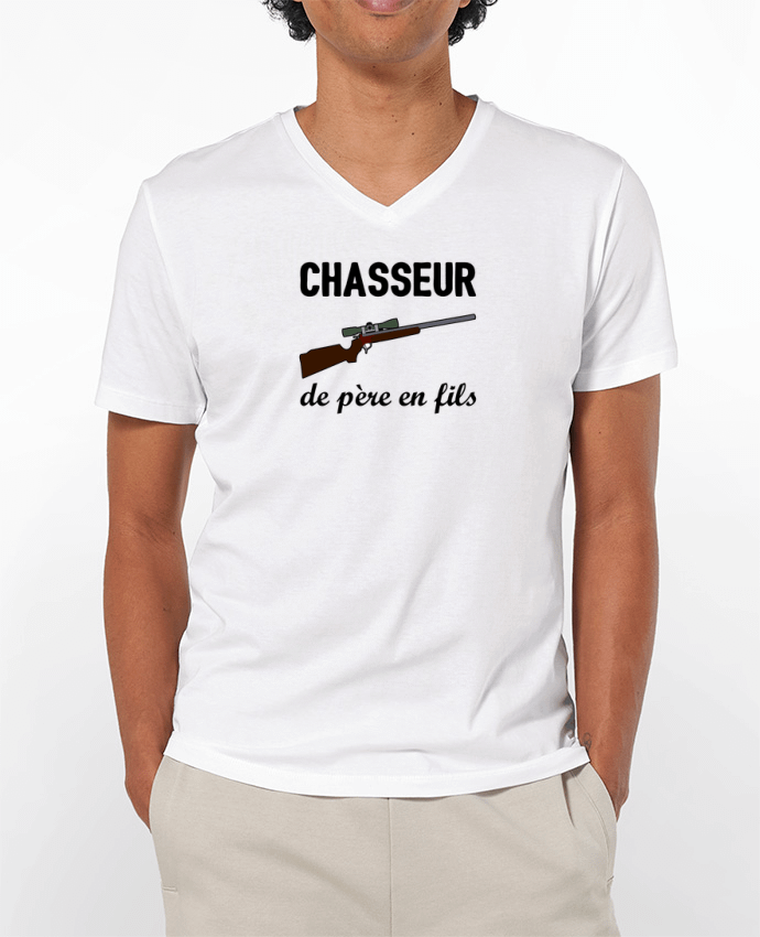 T-shirt homme Chasseur de père en fils par tunetoo