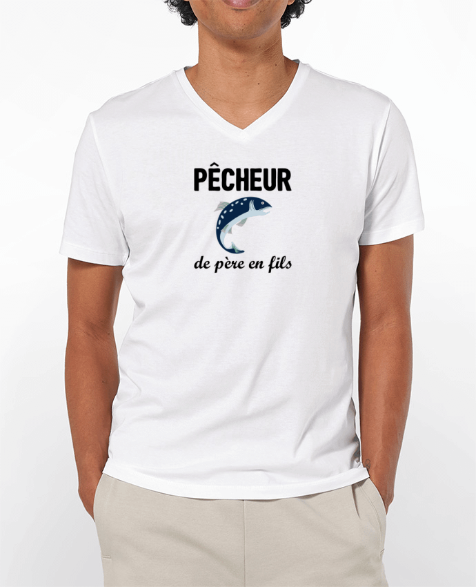 T-shirt homme Pêcheur de père en fils par tunetoo