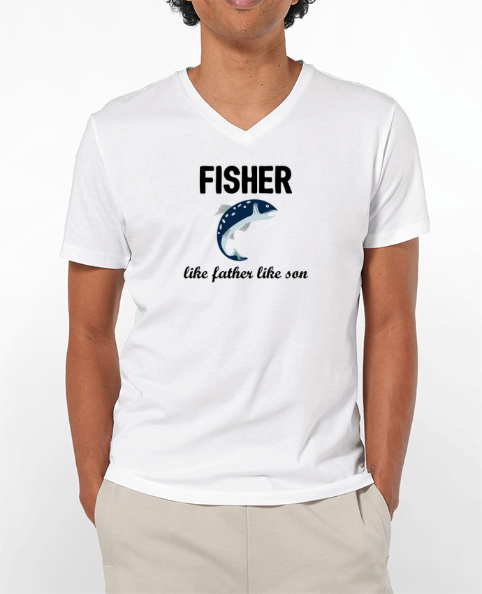 T-shirt homme Fisher Like father like son par tunetoo