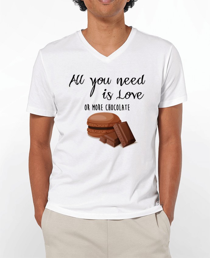 T-shirt homme all you need is love ...or more chocolate par DesignMe