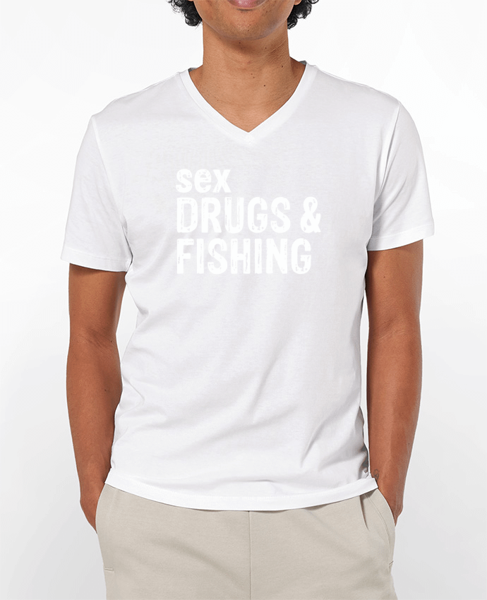 T-shirt homme Sex Drugs Fishing par Original t-shirt