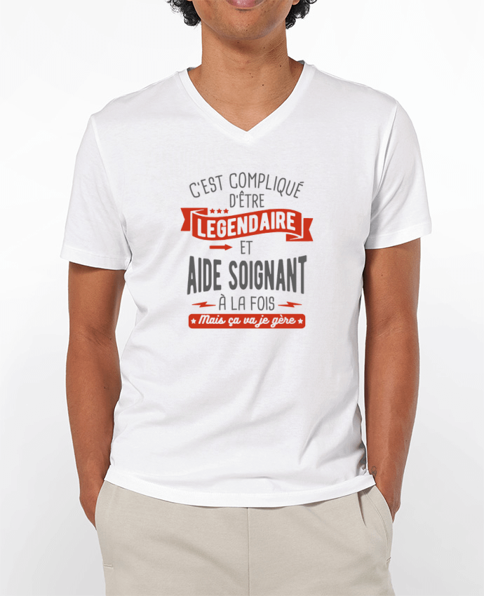 T-shirt homme Légendaire et aide soignant par 