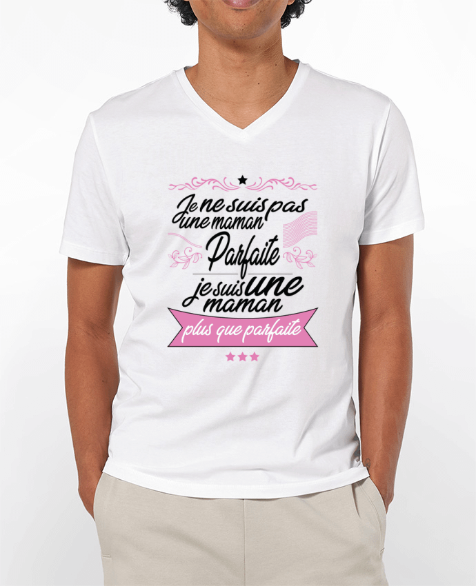 T-Shirt V-Neck Men 180g Maman plus que byfaite by ShoppingDLN