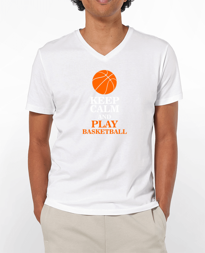 T-shirt homme Keep calm and play basketball par Original t-shirt