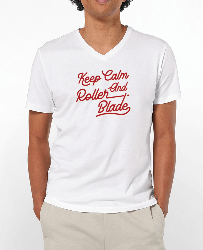T-shirt homme Keep calm and rollerblade par Original t-shirt