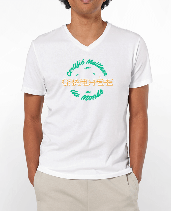 T-shirt homme Certifié meilleur grand-père du monde par tunetoo