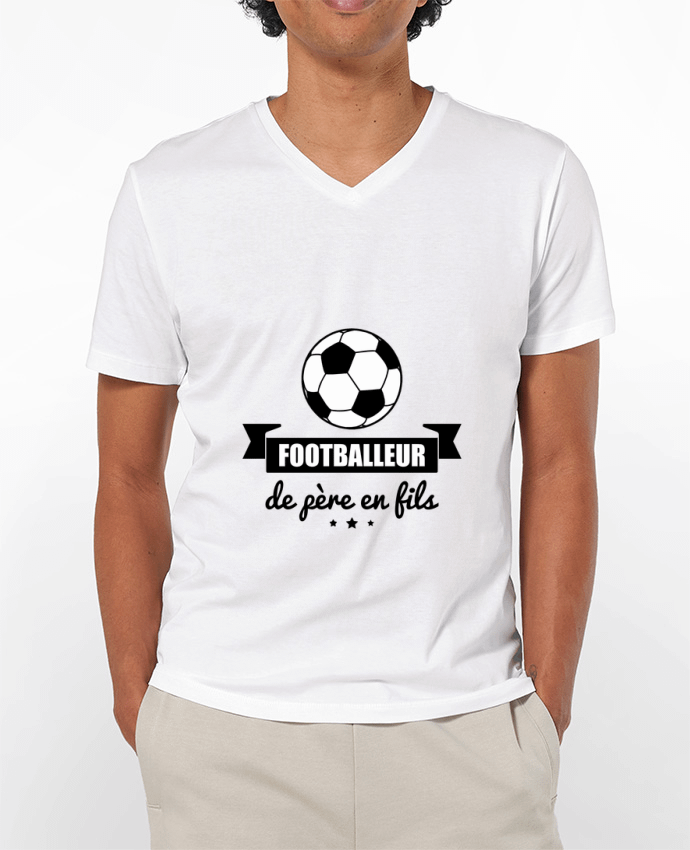 T-shirt homme Footballeur de père en fils, foot, football par Benichan