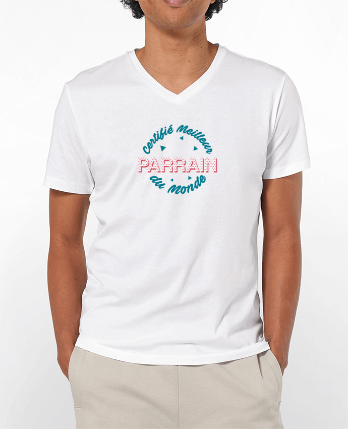 T-shirt homme Certifié meilleur parrain du monde par tunetoo
