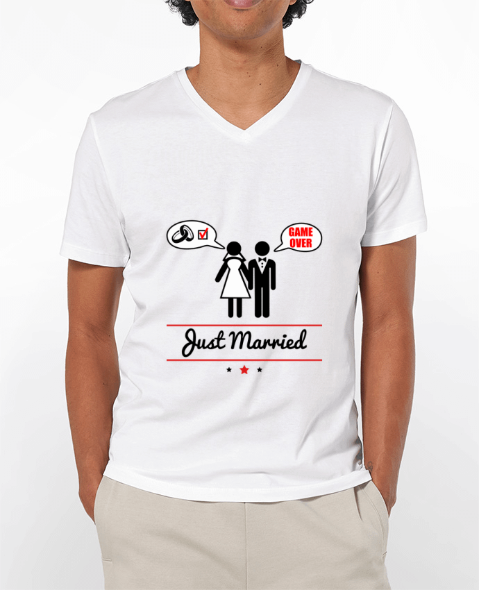 T-shirt homme Just married, juste mariés par Benichan