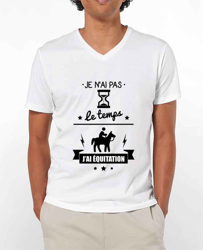 T-shirt homme Je n'ai pas le temps j'ai équitation par Benichan
