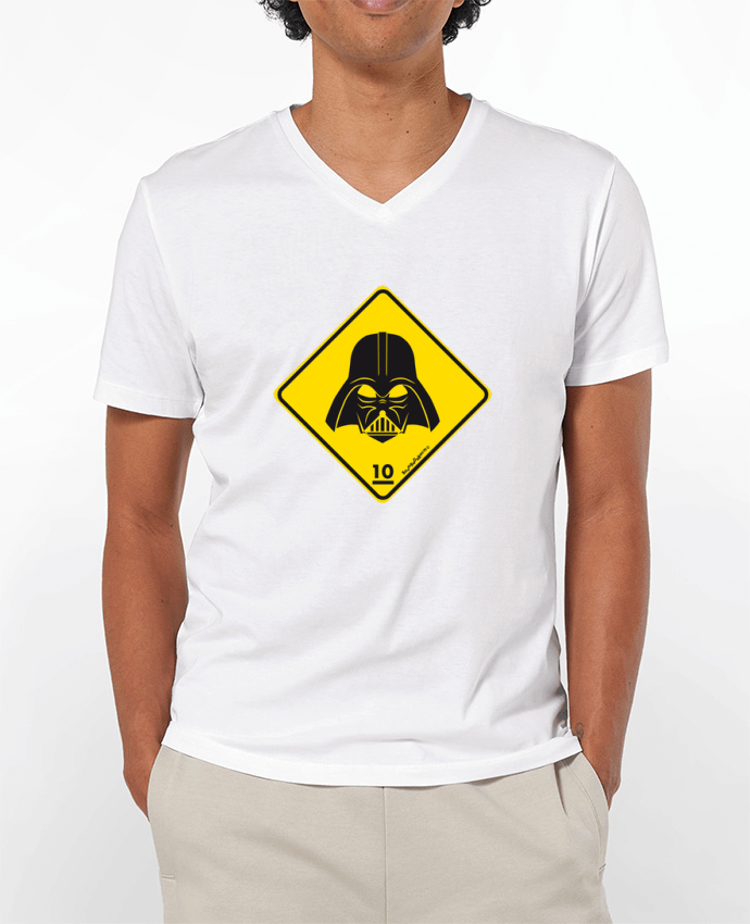 Camiseta Hombre Cuello en V 180g Dark Vador por Zorglub