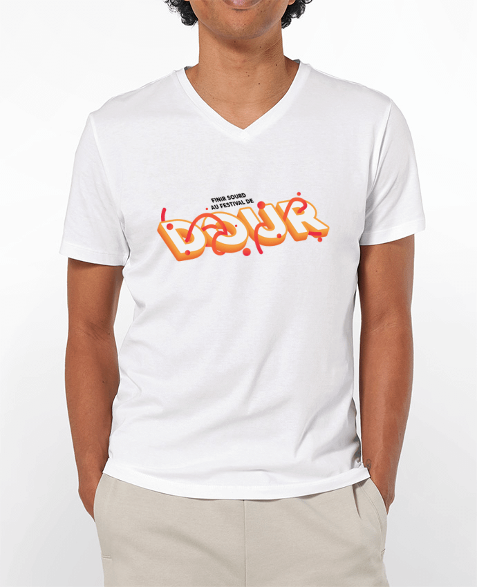 T-shirt homme Finir sourd au festival de DOUR par tunetoo