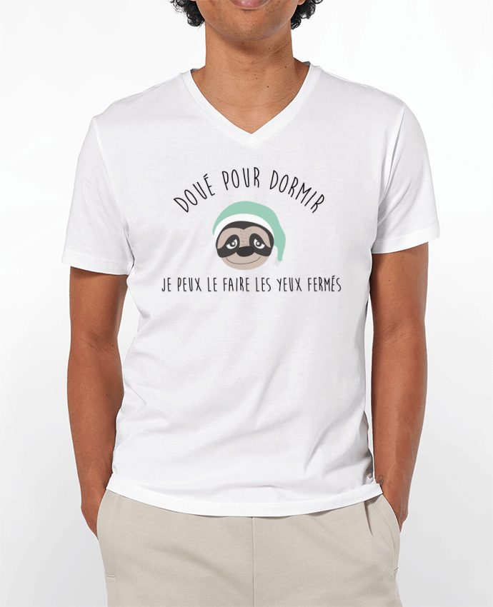 T-shirt homme Doué pour dormir par jorrie