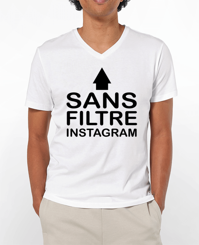 T-shirt homme Sans filtre instagram par jorrie