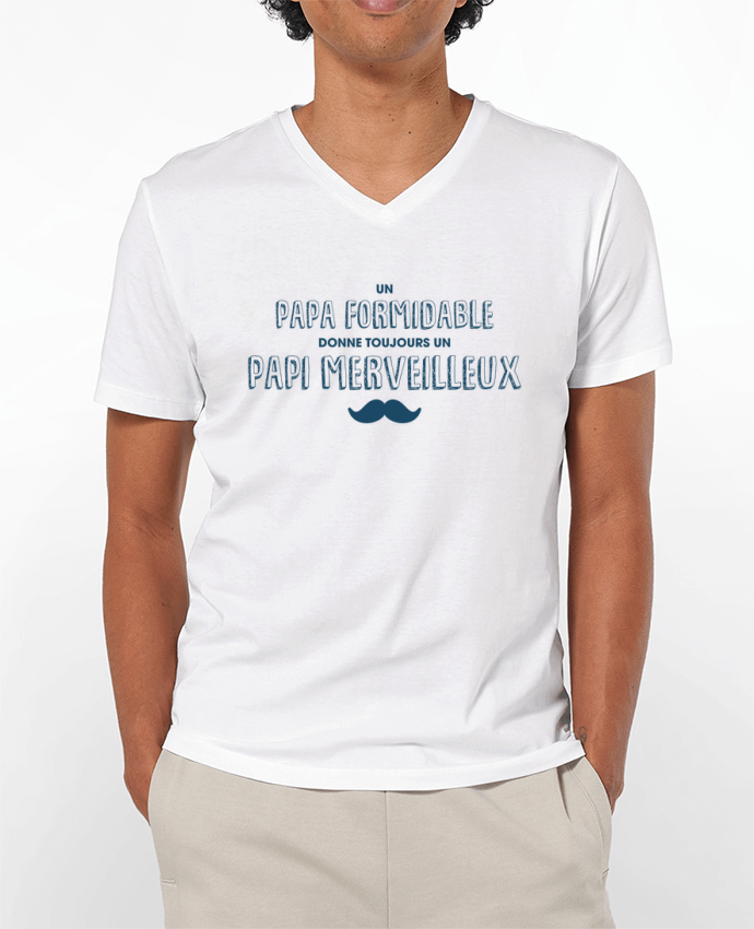T-shirt homme Un papa formidable donne toujours un papi merveilleux par tunetoo