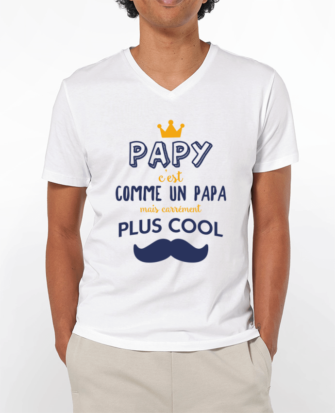 T-shirt homme Papy comme un papa en plus cool par tunetoo