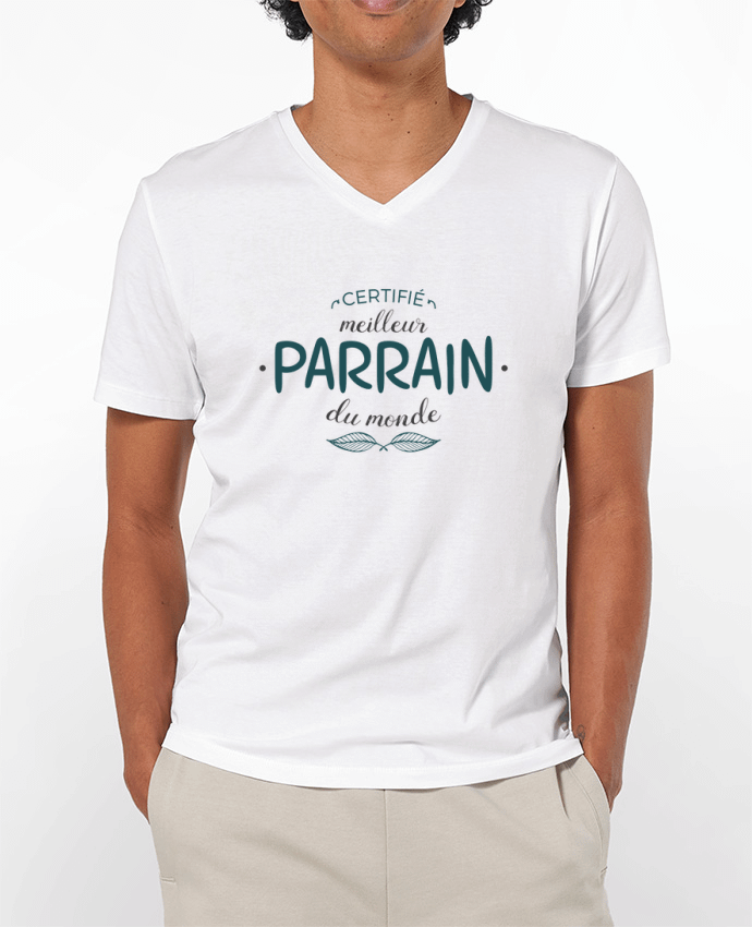 T-shirt homme Certifié meilleur parrain du monde par tunetoo