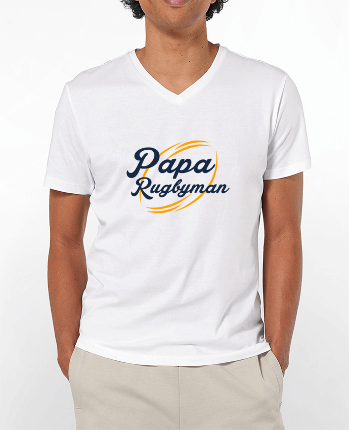 T-shirt homme Papa rugbyman par tunetoo