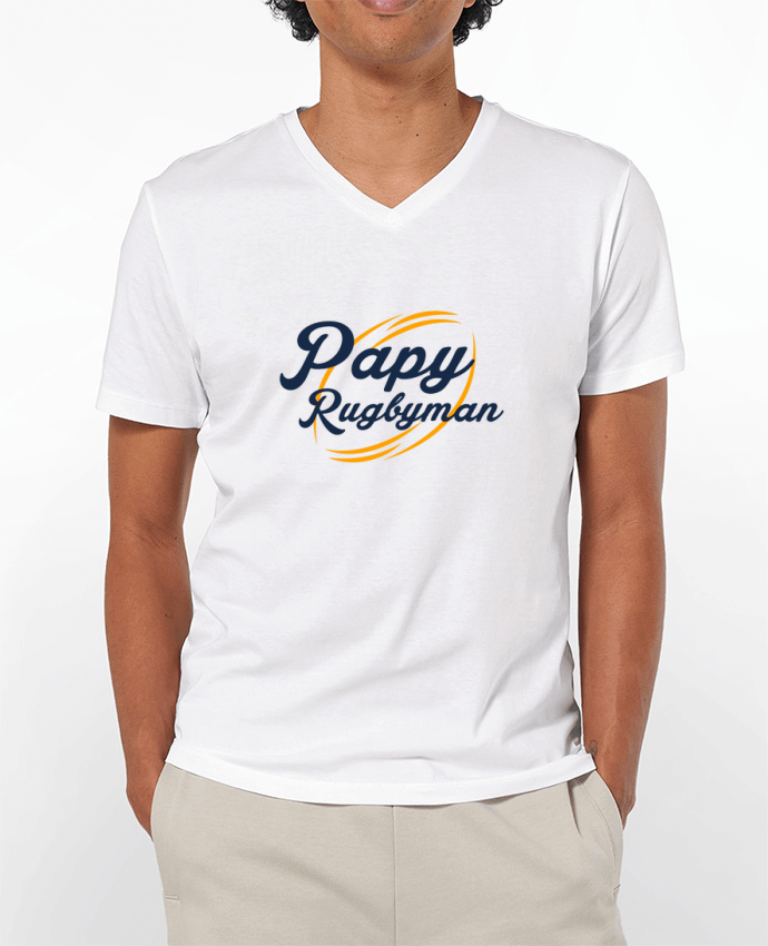 T-shirt homme Papy Rugbyman par tunetoo