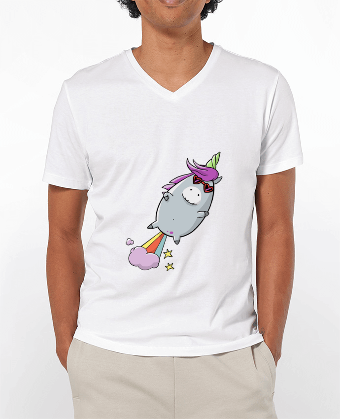 T-shirt homme Licorne à propulsion naturelle par TOMI AX