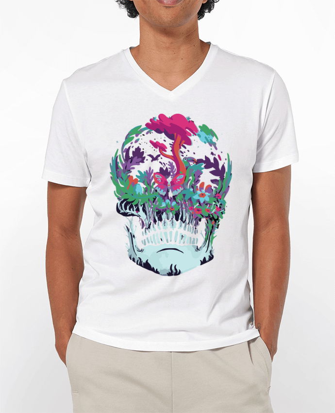 T-shirt homme Skull nature par jorrie