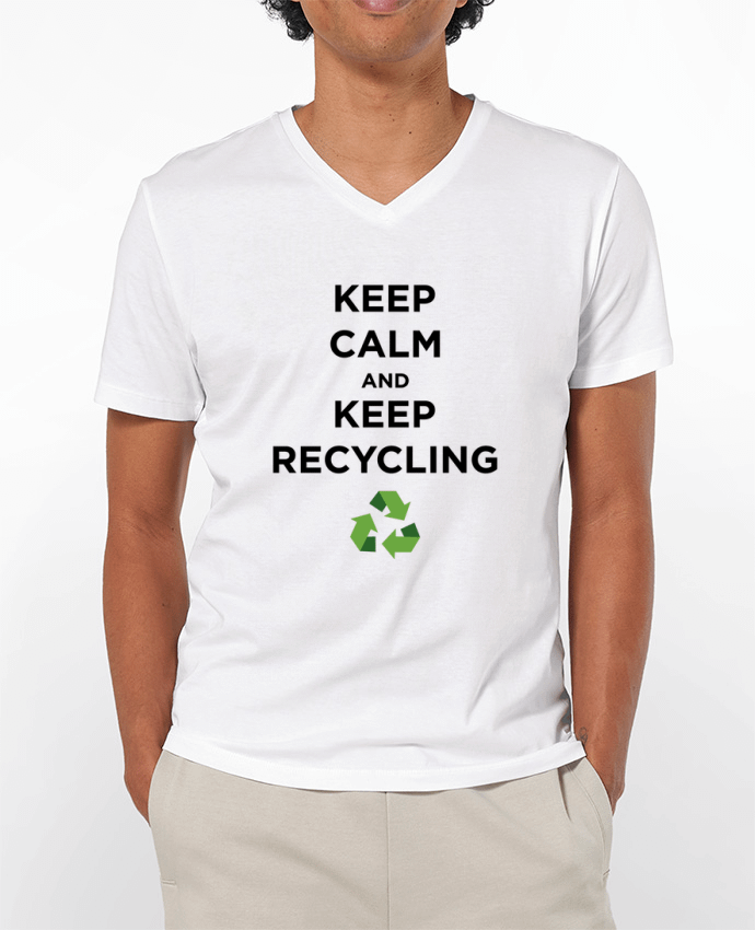 T-shirt homme Keep calm and keep recycling par tunetoo