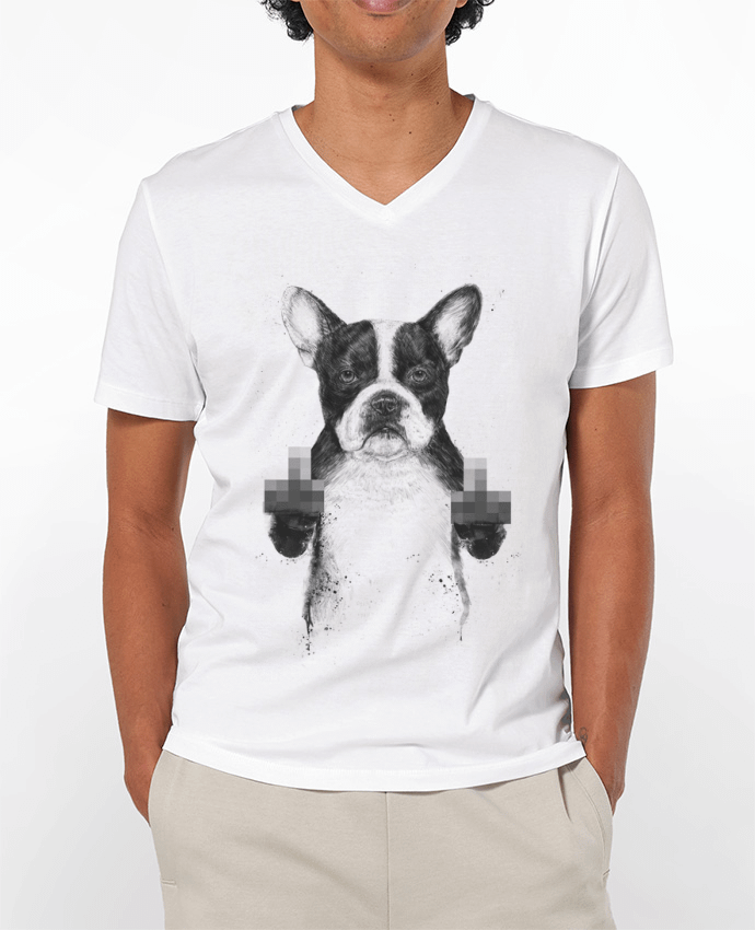 T-shirt homme Censored dog par Balàzs Solti
