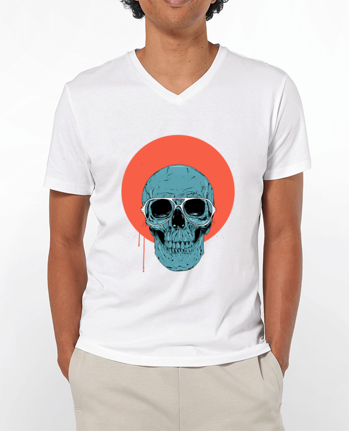 T-shirt homme Blue skull par Balàzs Solti