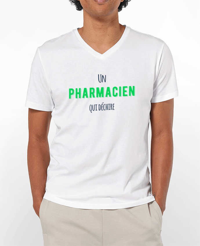 T-shirt homme Un pharmacien qui déchire par tunetoo
