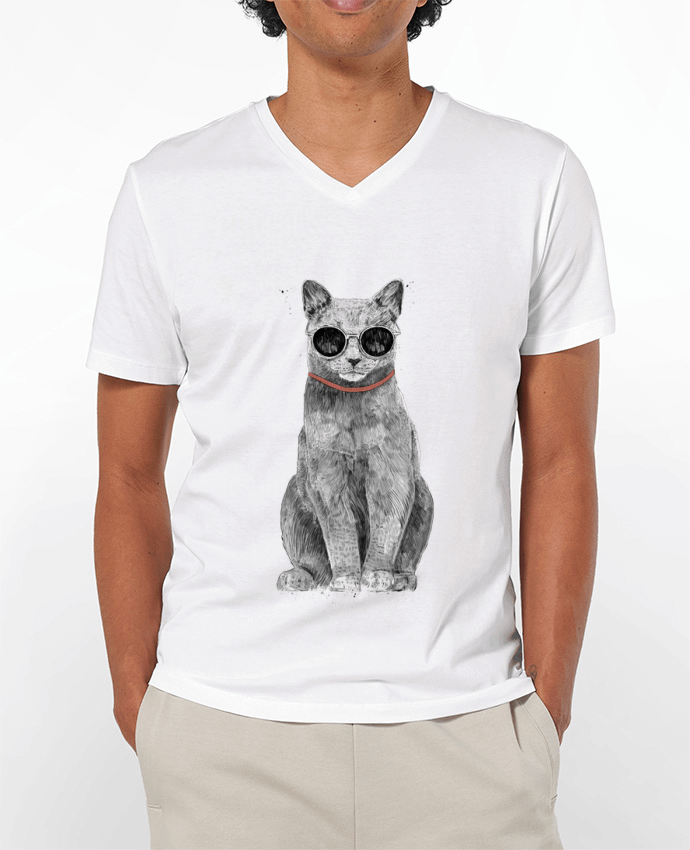 T-shirt homme Summer Cat par Balàzs Solti