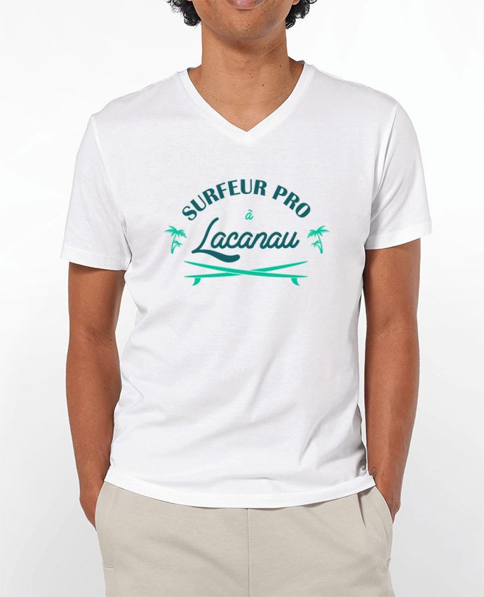 T-shirt homme Surfeur pro à Lacanau par tunetoo