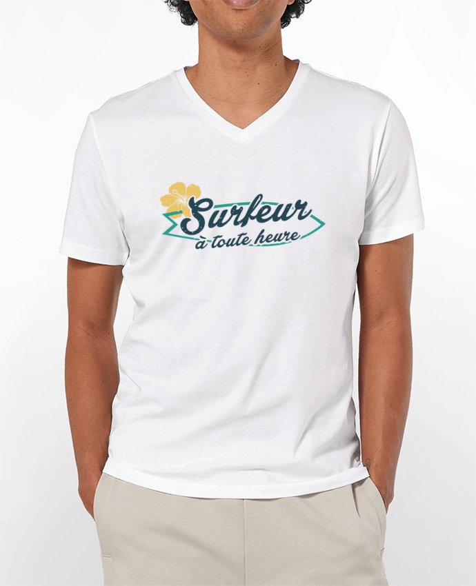 T-shirt homme Surfeur à toute heure par tunetoo