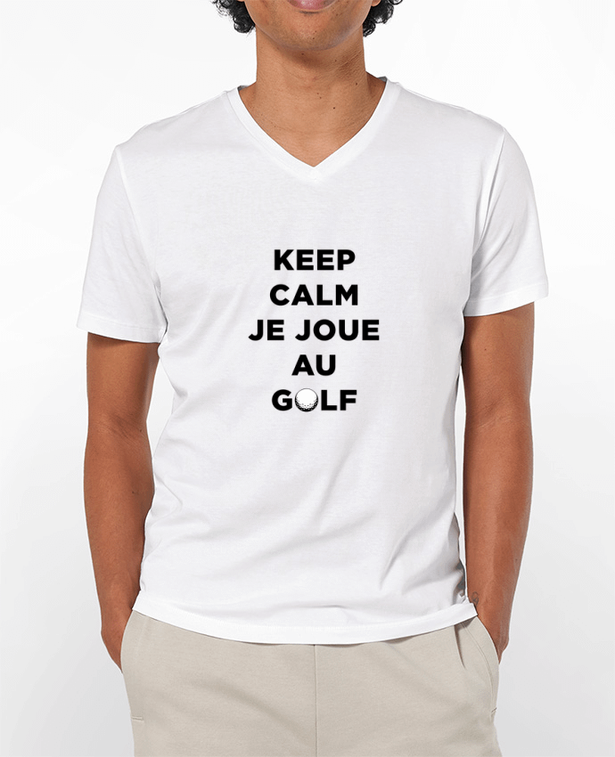 T-shirt homme Keep calm je joue au golf par tunetoo
