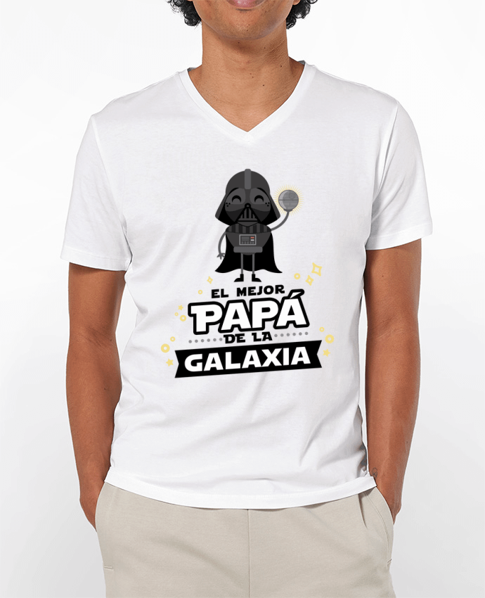 T-shirt homme El mejor papa de la galaxia par jheycoco