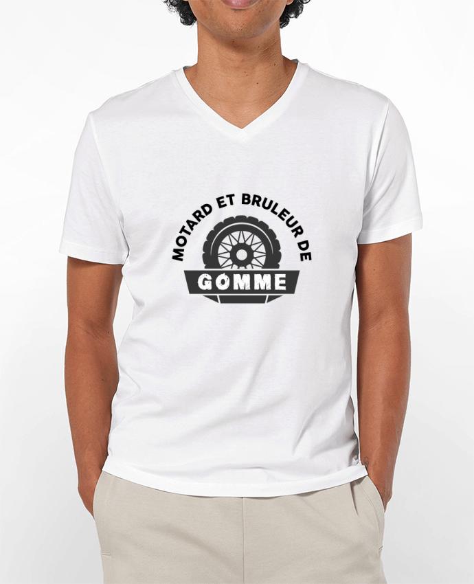 T-shirt homme Motard et bruleur de gomme par tunetoo